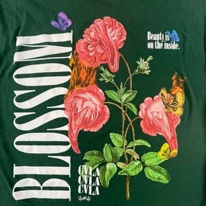 CVLA Green Blossom Graphic Tee Medium (fits smaller)